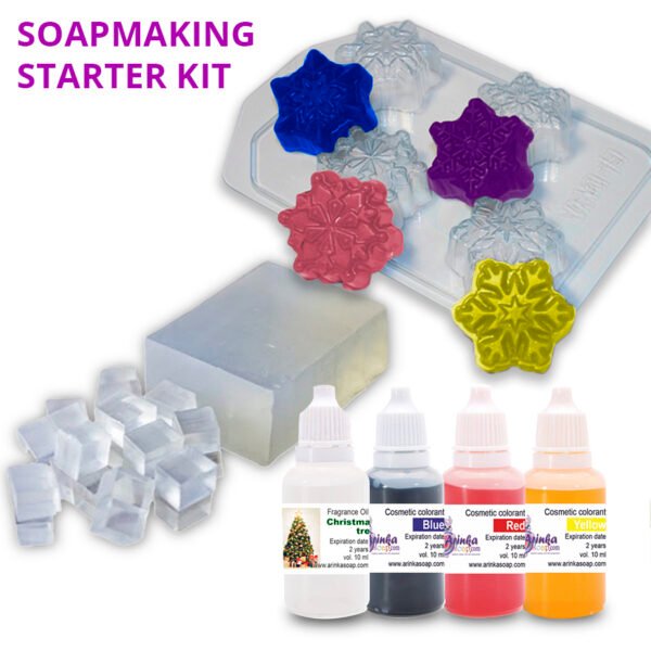 Soapmaking starter kit "Snowflakes"